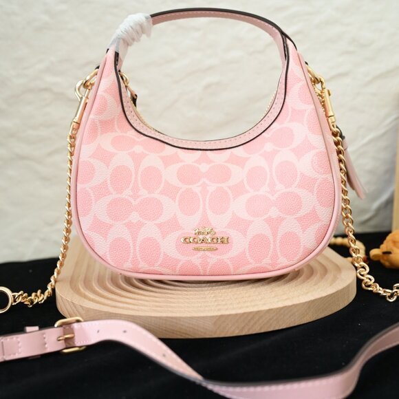 Coach Crescent Moon Bag Sakura Pink - Picture 6 of 8